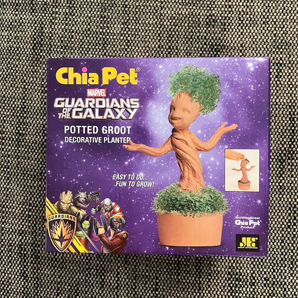 Marvel Guardians of the Galaxy Groot Chia Pet New in Opened Box